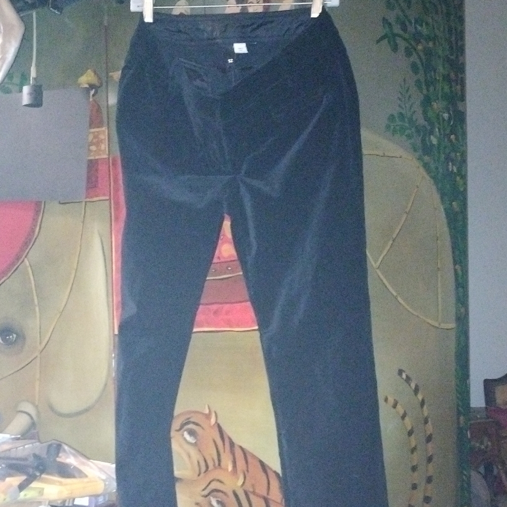 Vintage Women Gorgeous Black Velvet Pants